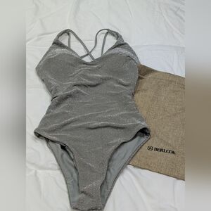 Berlook Shimmering Gray One Piece Swimsuit